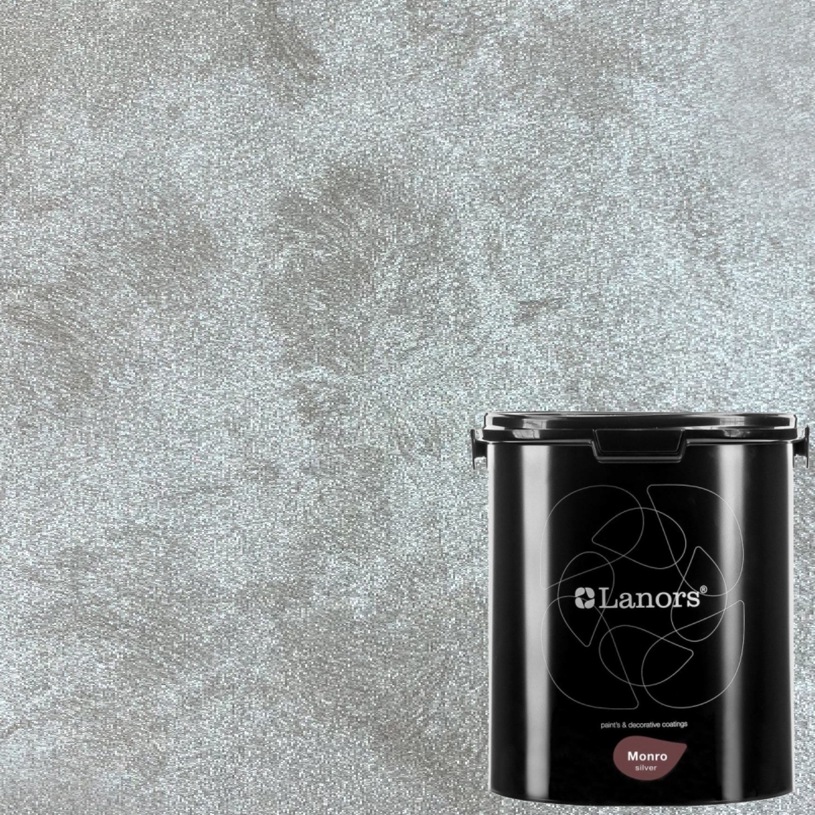 Краска декоративная Lanors Monro Silver цвет MS_095 3 кг