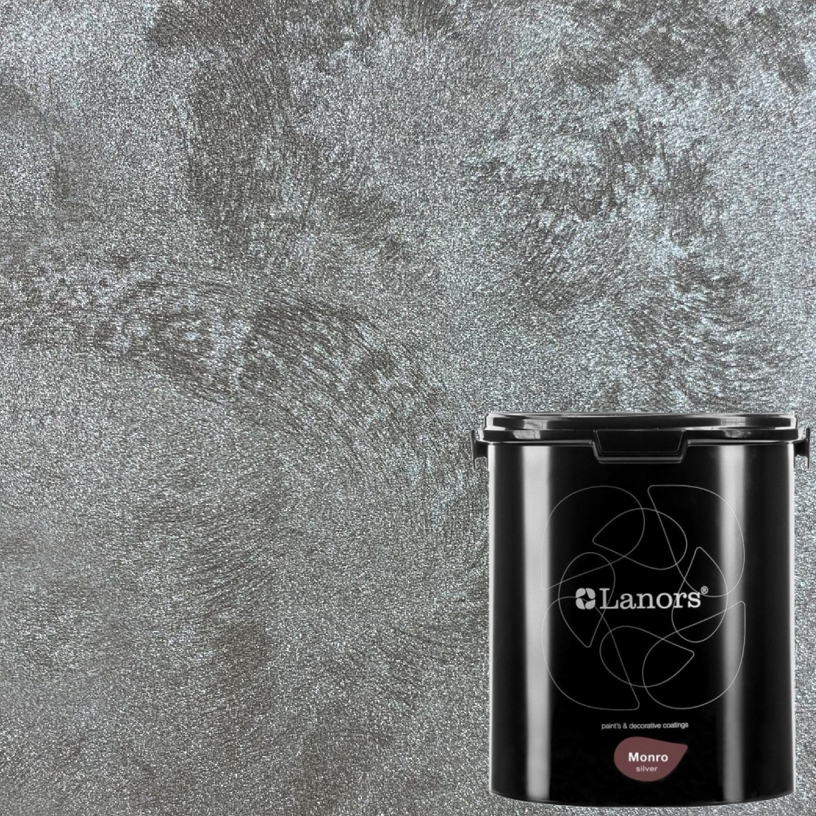 Краска декоративная Lanors Monro Silver цвет MS_096 3 кг