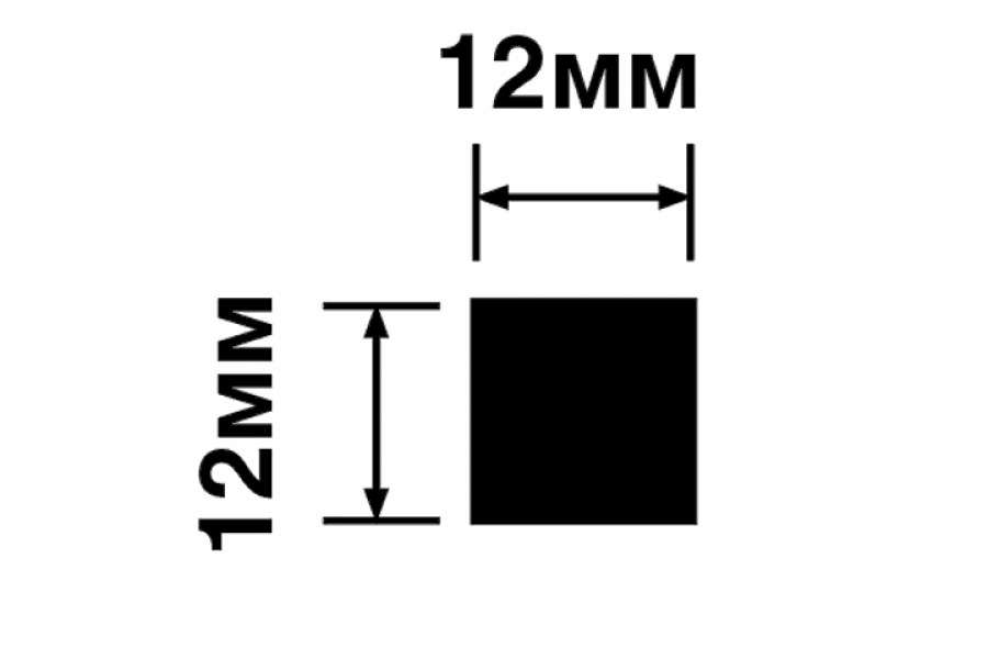 Молдинг из полистирола под покраску Hiwood D12V1 NP 2700×12×12