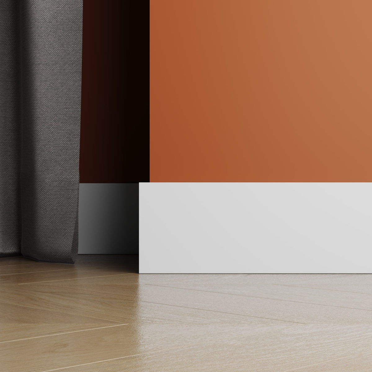 Молдинг ЛДФ под покраску Ultrawood BO 8012 i 2000×80×12 фото в интерьере
