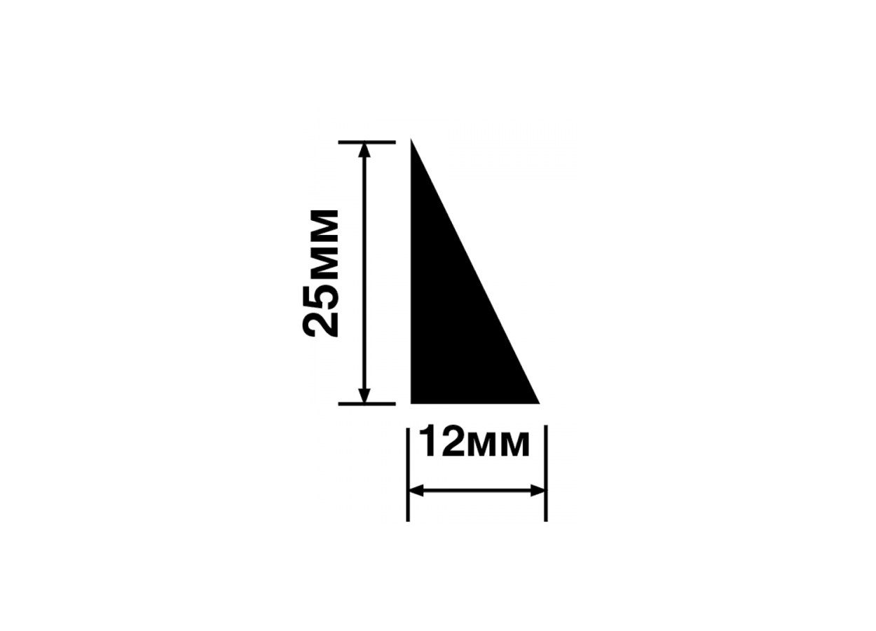 Молдинг из полистирола под покраску Hiwood TR25 2700×25×12