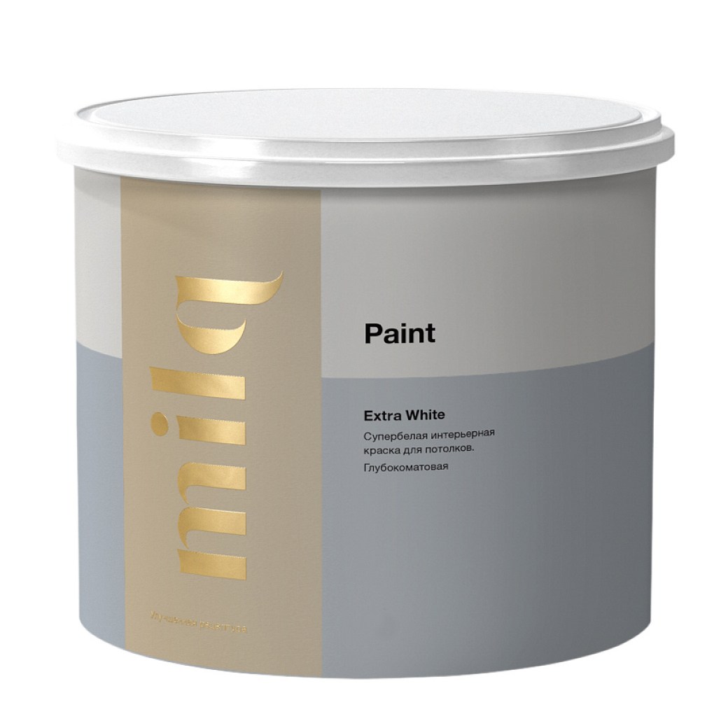 Краска Milq Extra White 2,7 л Краска Milq Extra White 2,7 л