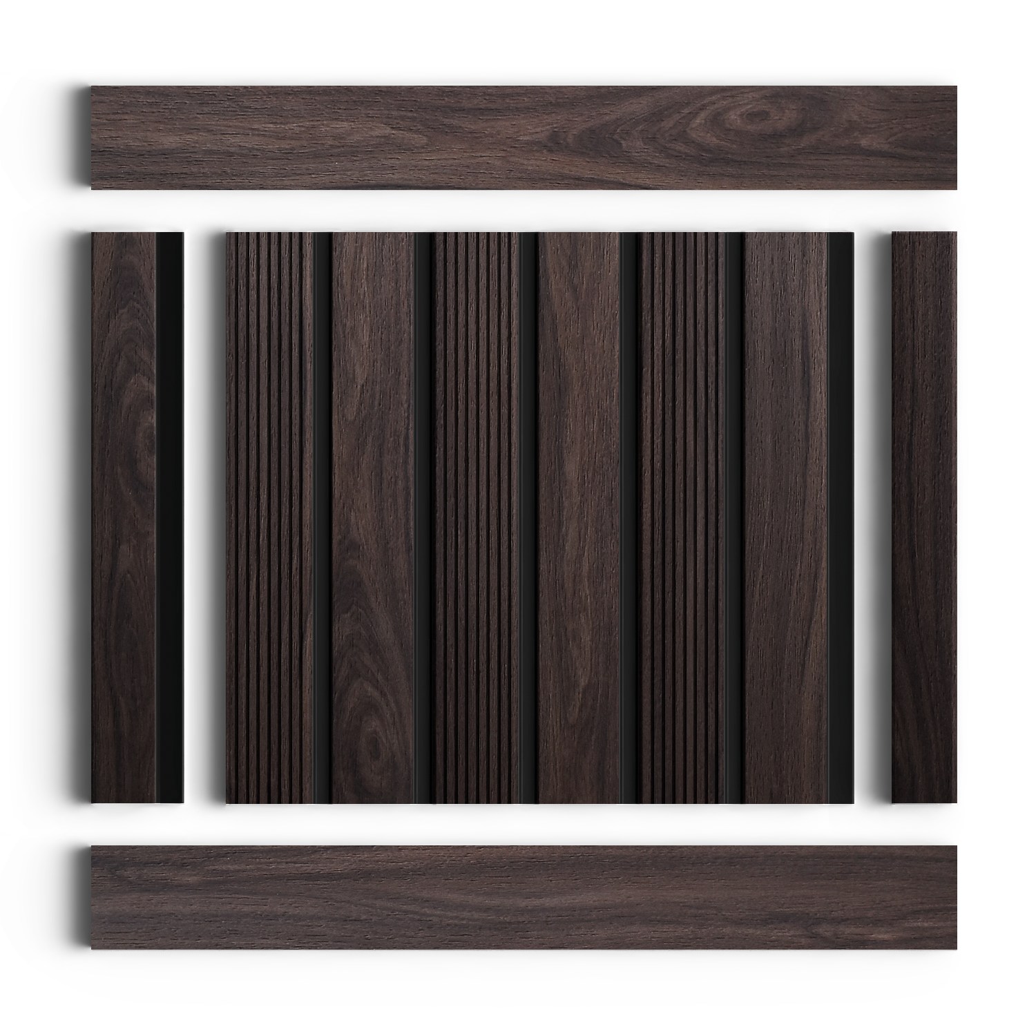 Стеновая панель из полистирола Hiwood LV123 BR395K 2700×120×12