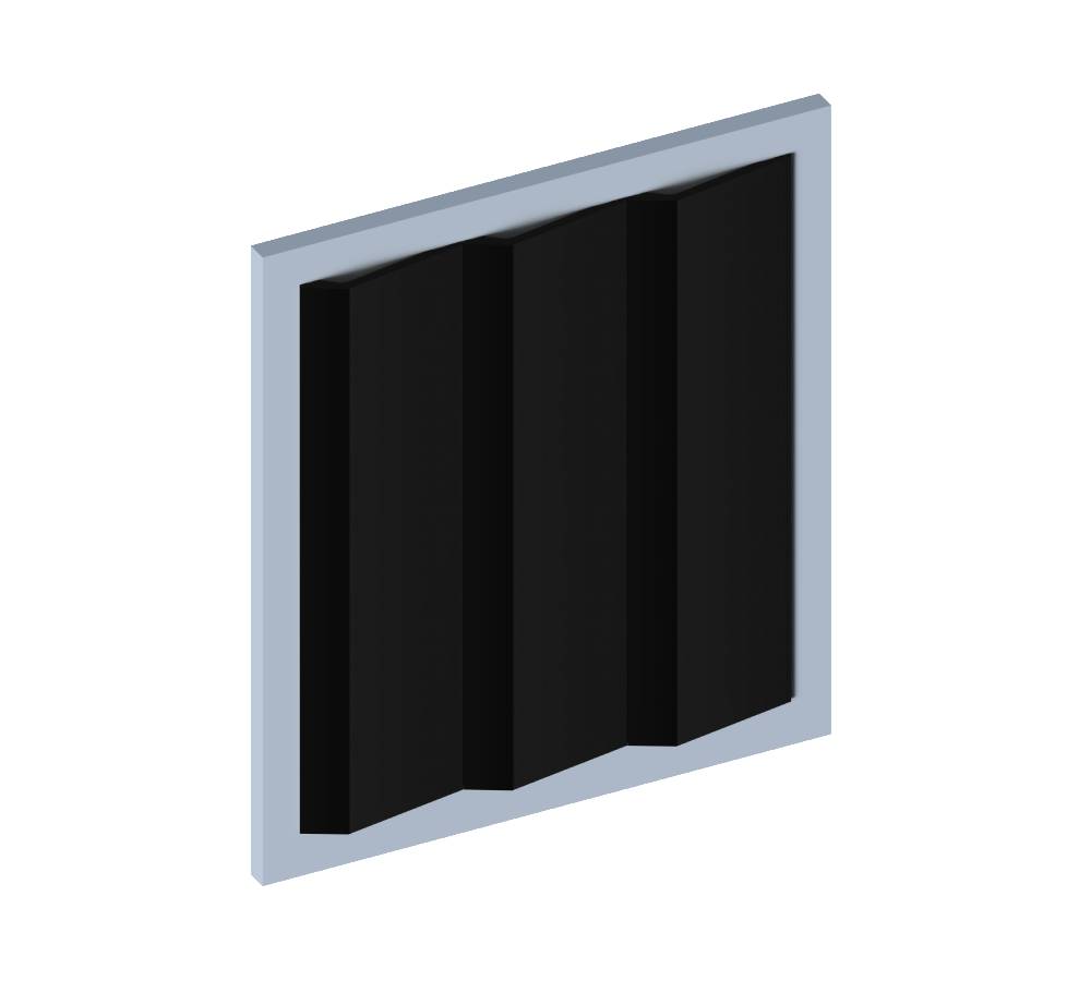 Стеновая панель из полистирола Hiwood LV141 BK 2700×116×17,5
