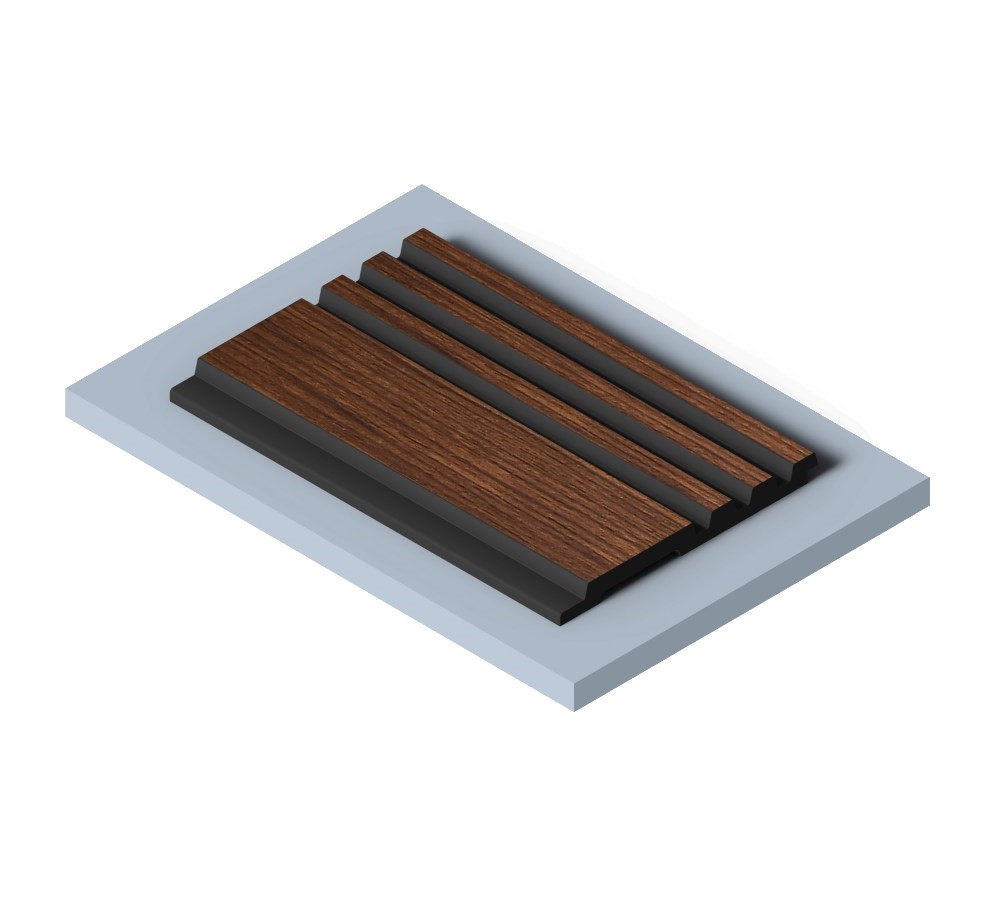 Стеновая панель из полистирола Hiwood LV128 BR396K 2700×120×12