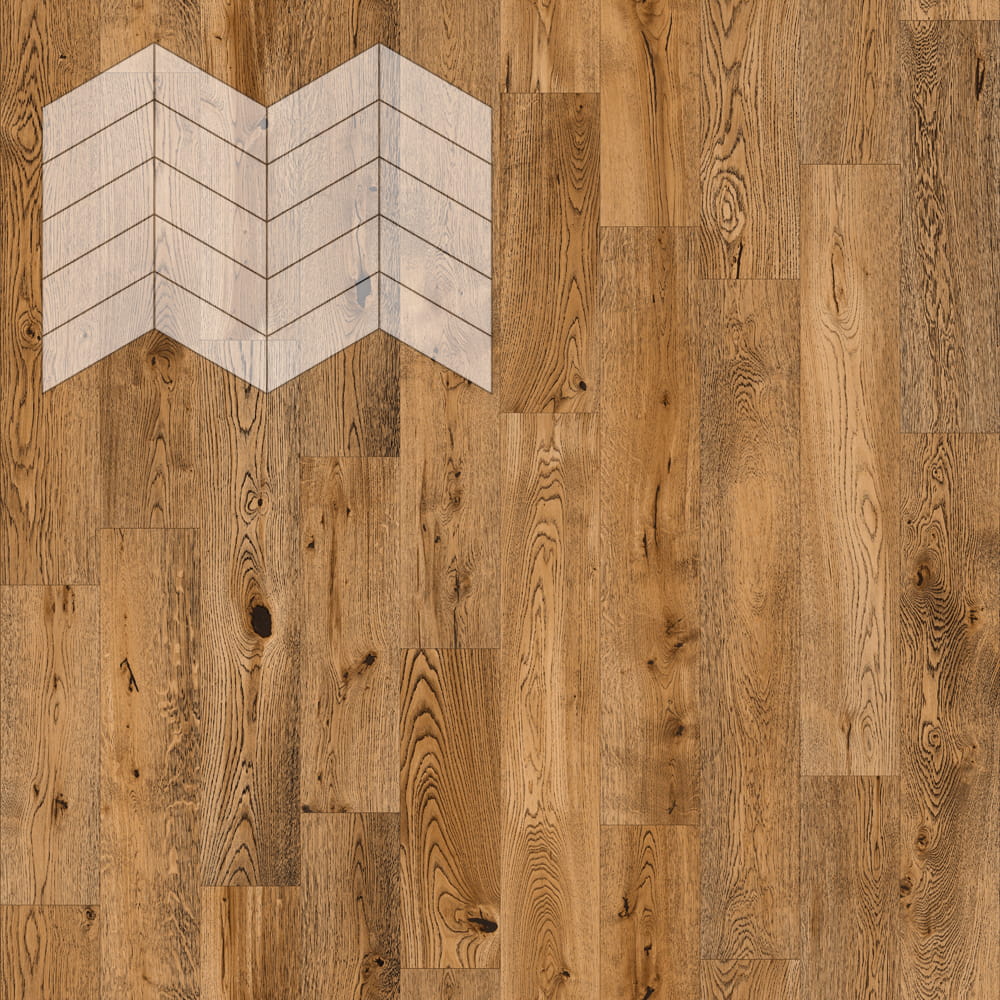 Инженерная доска Lab Arte Chevron Pro Дуб Эбен рустик французская елка 450×150×14