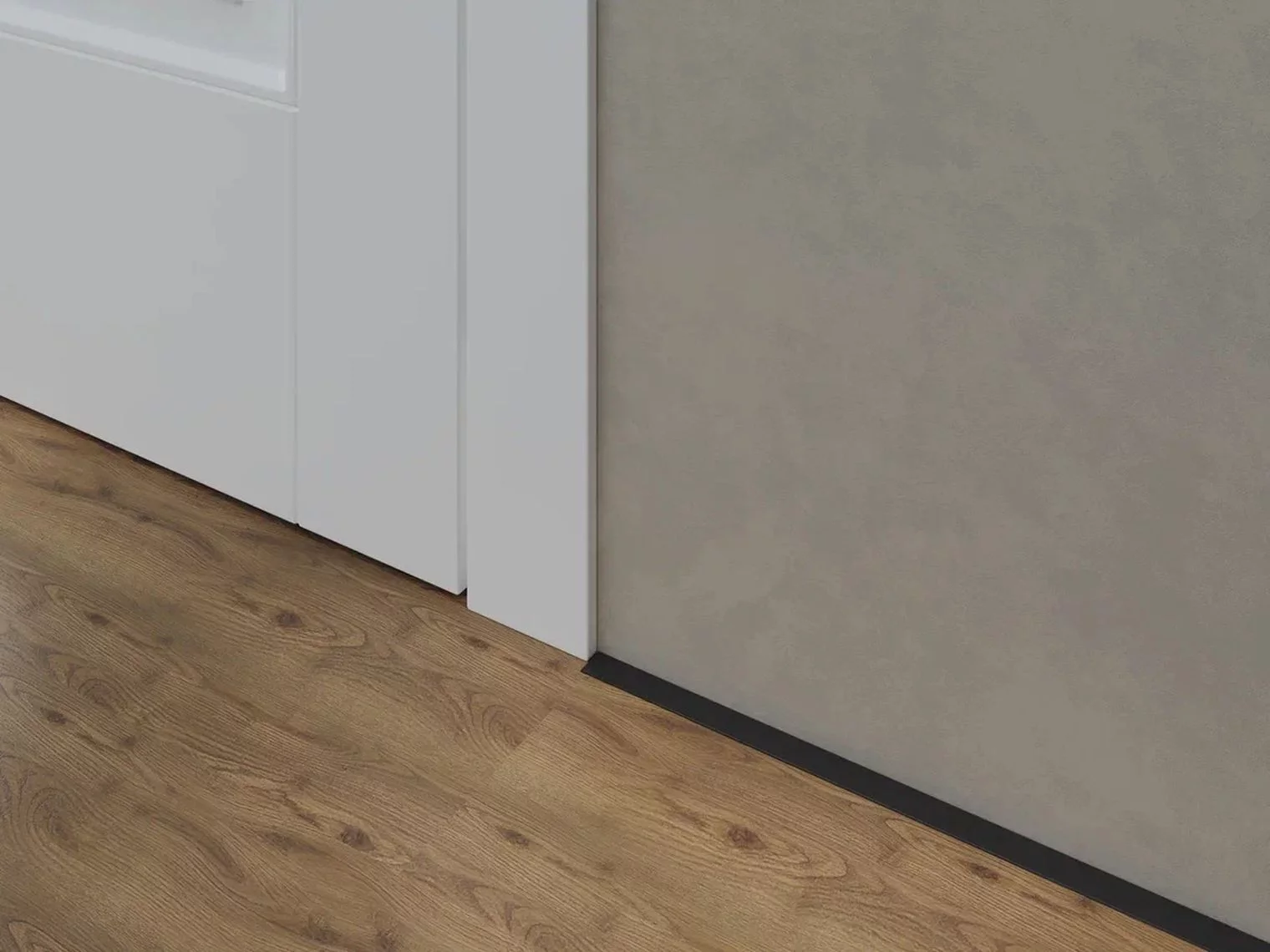 Микроплинтус алюминиевый Laconistiq Micro 15 Classic Черный муар RAL 9005 15-31-245 2450×15×5 фото в интерьере Микроплинтус алюминиевый Laconistiq Micro 15 Classic Черный муар RAL 9005 15-31-245 2450×15×5 фото в интерьере