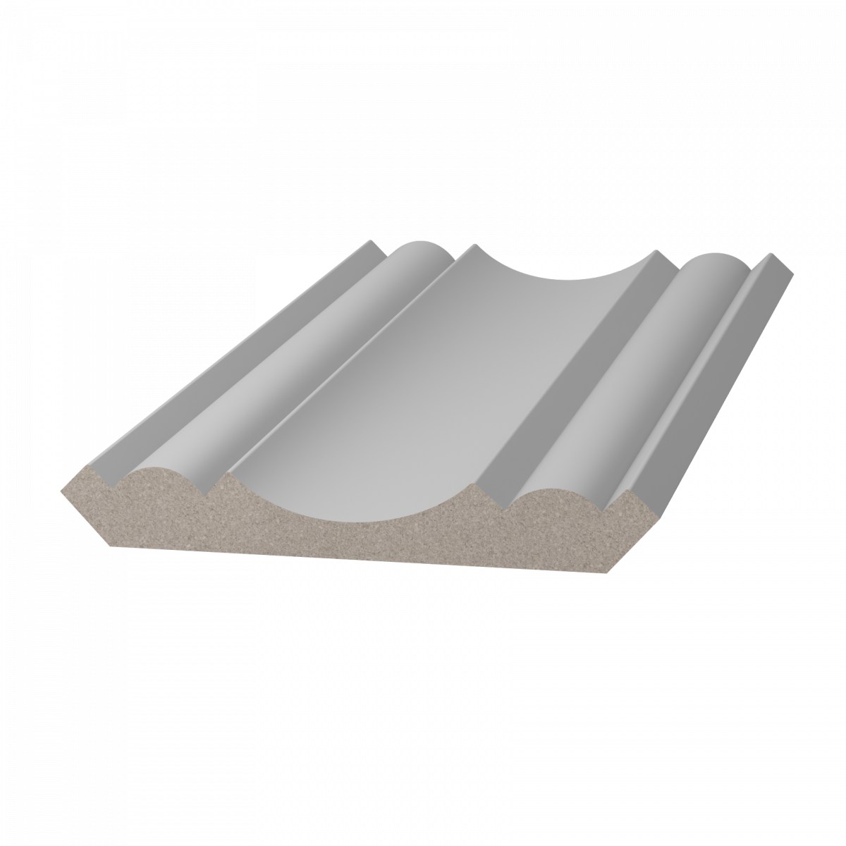 Потолочный плинтус ЛДФ под покраску Ultrawood CR 018 2440×76×76 Потолочный плинтус ЛДФ под покраску Ultrawood CR 018 2440×76×76