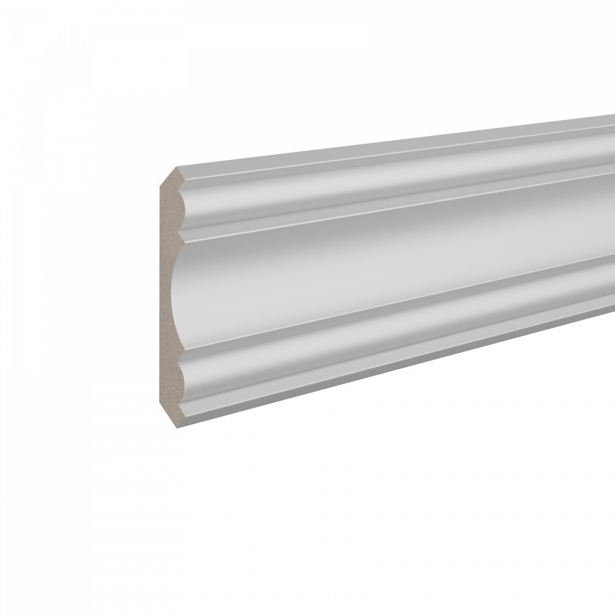 Потолочный плинтус ЛДФ под покраску Ultrawood CR 018 2440×76×76 Потолочный плинтус ЛДФ под покраску Ultrawood CR 018 2440×76×76