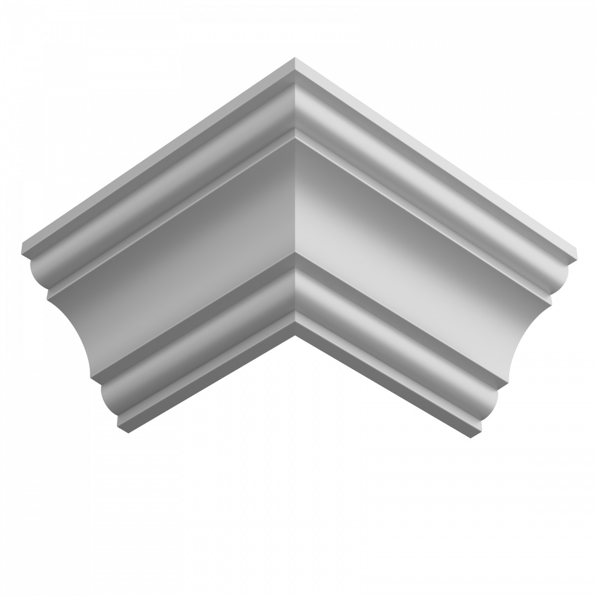 Потолочный плинтус ЛДФ под покраску Ultrawood CR 018 2440×76×76 Потолочный плинтус ЛДФ под покраску Ultrawood CR 018 2440×76×76