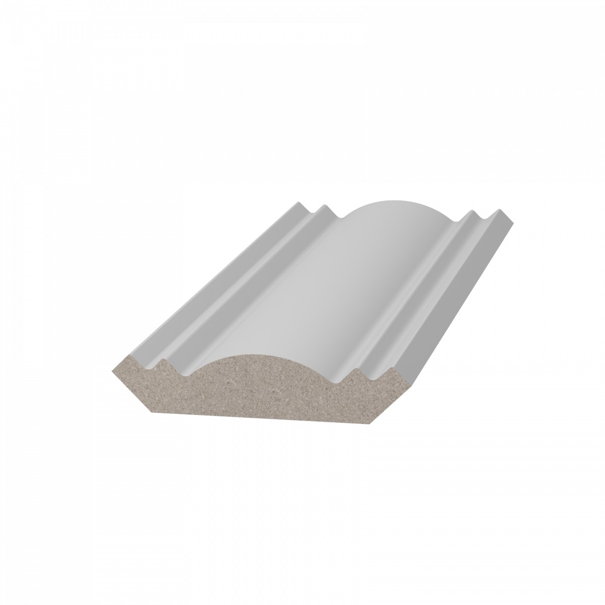 Потолочный плинтус ЛДФ под покраску Ultrawood CR 0021 2440×46×46