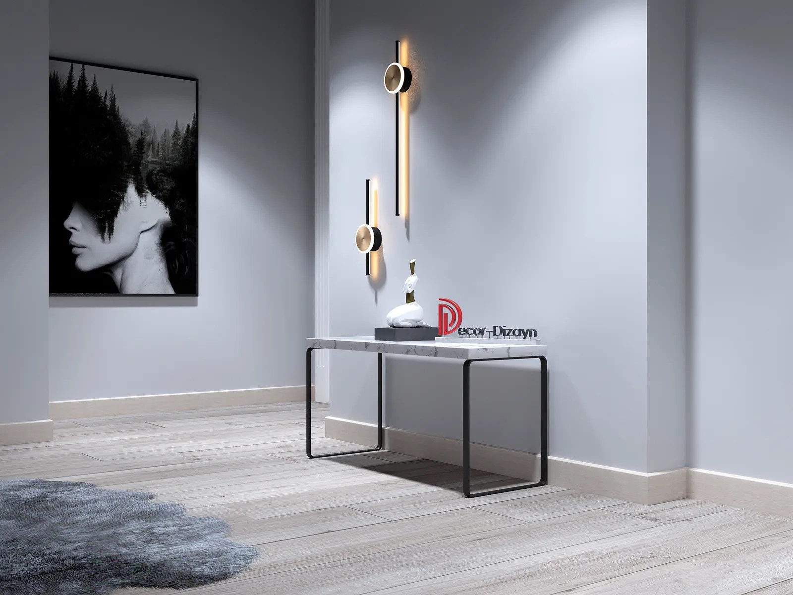 Плинтус Decor-Dizayn 706-77 2400×80×13 фото в интерьере
