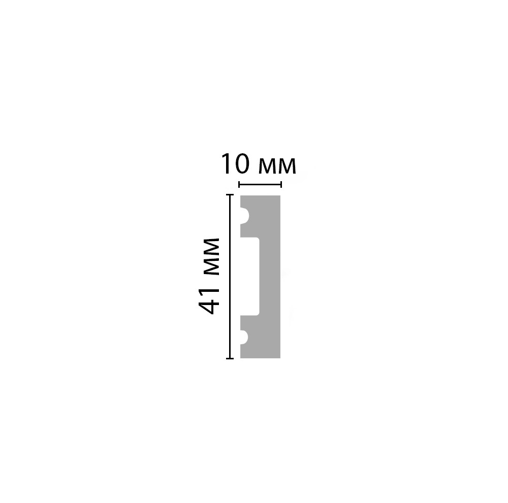 Молдинг из полистирола Decomaster Eco Line D162-1070 Дуб молочный 2900×41×10
