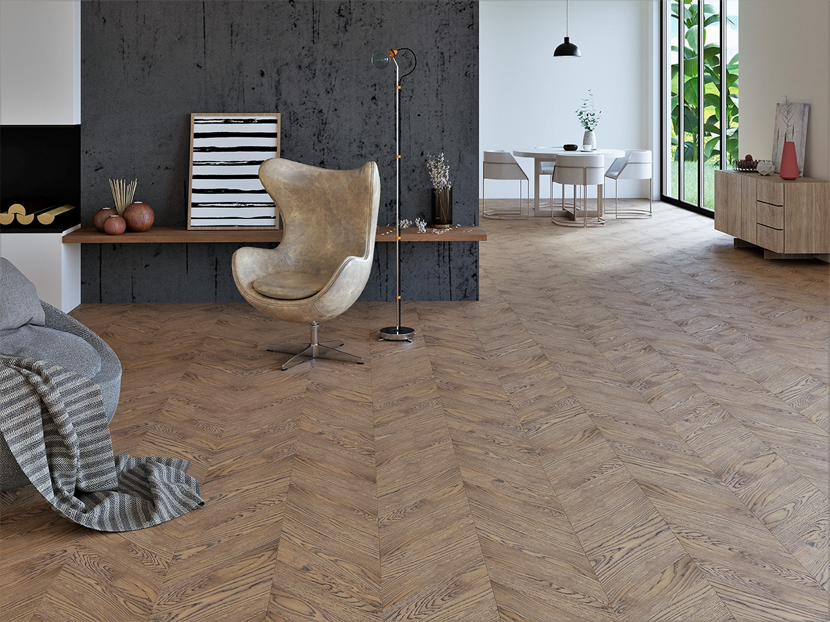 Инженерная доска Gran Parte Дуб Белло Bello 015 элит французская елка 460×110×15 фото в интерьере Инженерная доска Gran Parte Дуб Белло Bello 015 элит французская елка 460×110×15 фото в интерьере