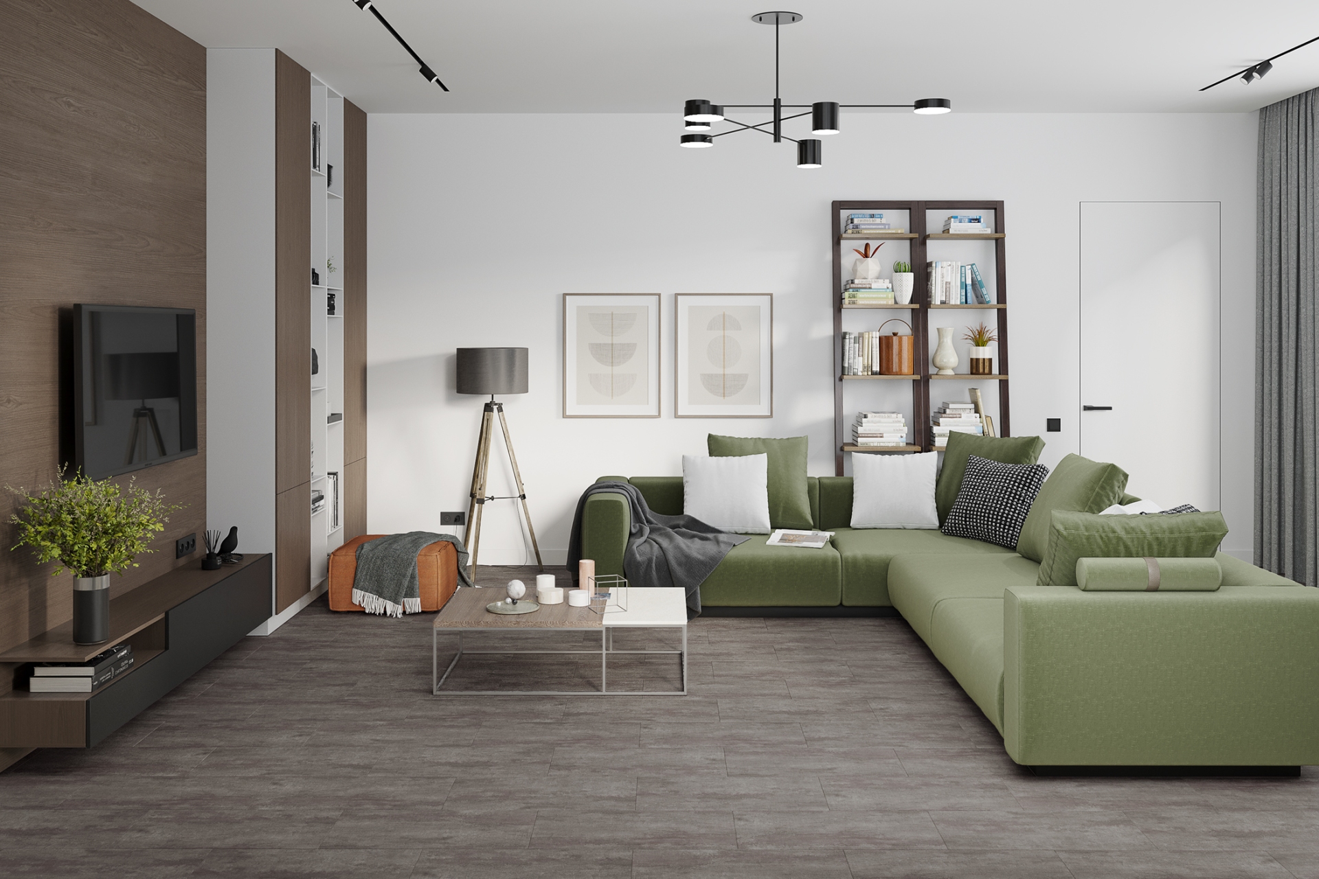 Кварцвиниловый SPC ламинат Damy Floor Ascent Strong Арарат 1204-3-ST 610×305×5 фото в интерьере