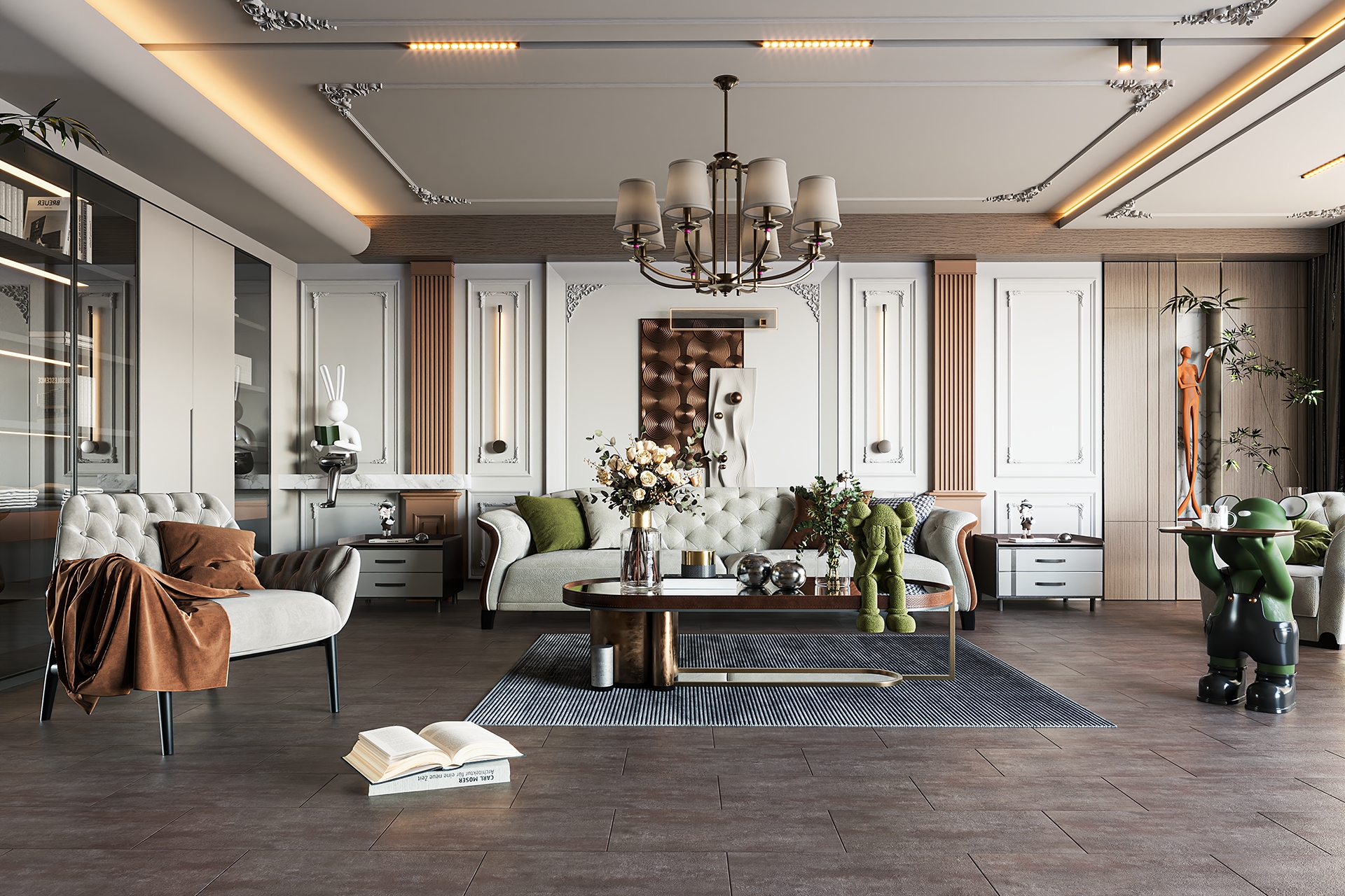 Кварцвиниловый SPC ламинат Damy Floor Ascent Strong Арарат 1204-3-ST 610×305×5 фото в интерьере
