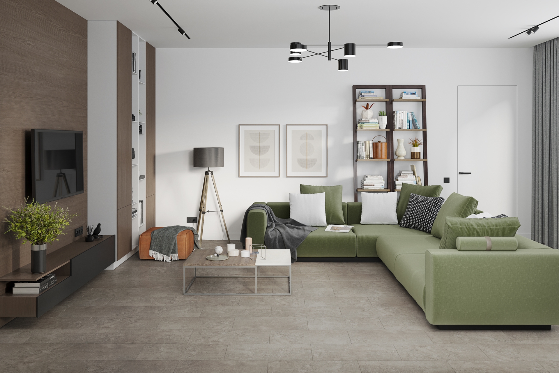 Кварцвиниловый SPC ламинат Damy Floor Ascent Strong Эйгер 3936-1-ST 610×305×5 фото в интерьере