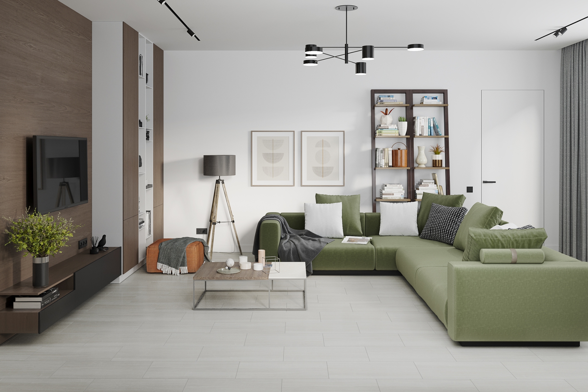 Кварцвиниловый SPC ламинат Damy Floor Ascent Strong Кайлас CDM271-03-ST 610×305×5 фото в интерьере