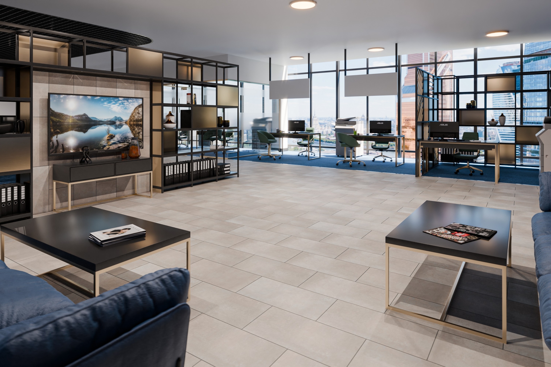 Кварцвиниловый SPC ламинат Damy Floor Ascent Strong Монблан CDM244-06-ST 610×305×5 фото в интерьере