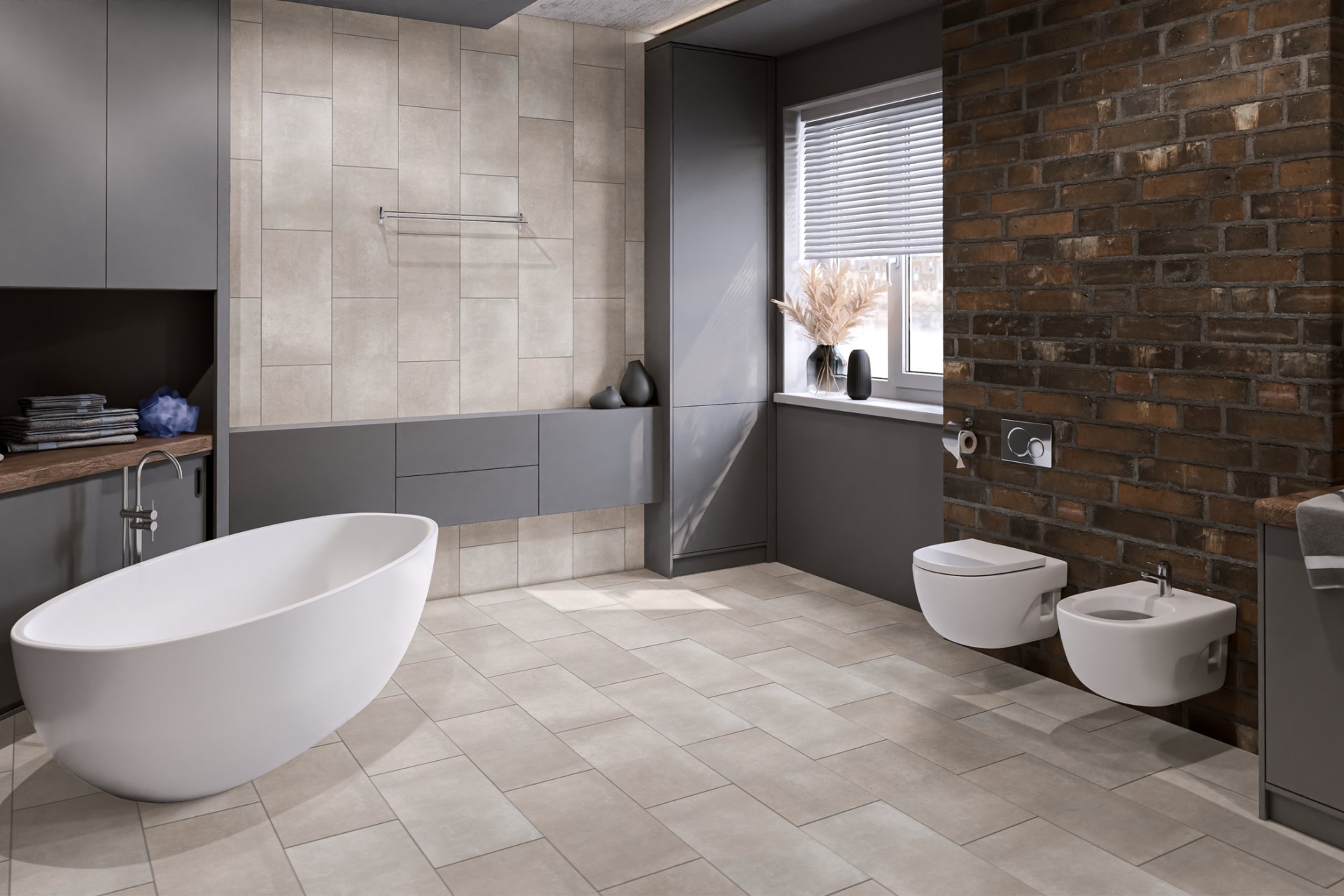 Кварцвиниловый SPC ламинат Damy Floor Ascent Strong Монблан CDM244-06-ST 610×305×5 фото в интерьере
