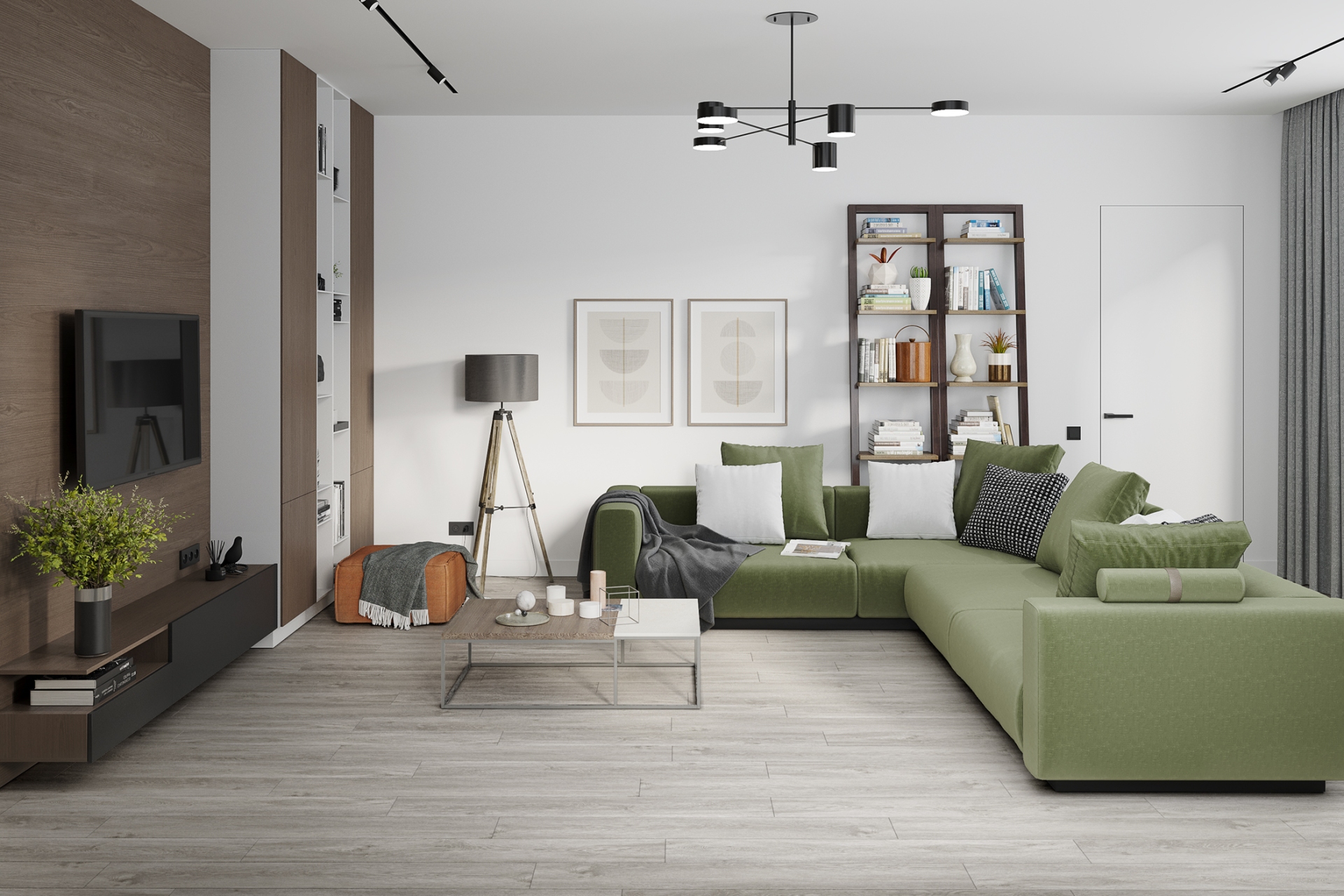 Кварцвиниловый SPC ламинат Damy Floor Family Дуб Английский English Oak SL3683-6 1220×180×4 фото в интерьере