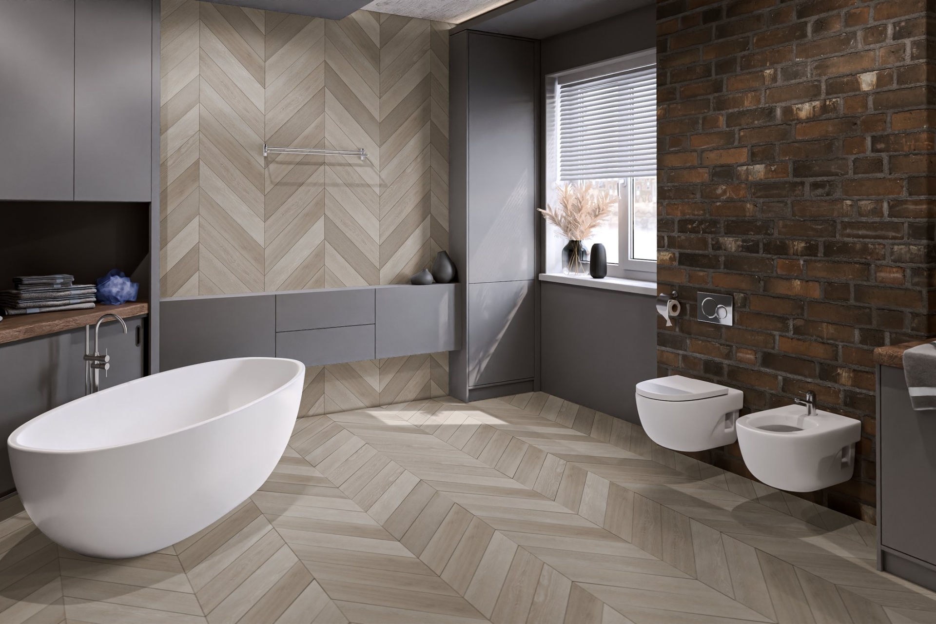 Кварцвиниловый SPC ламинат Damy Floor Chevron Пале-Рояль DF02-Ch французская елка 600×127×5 фото в интерьере