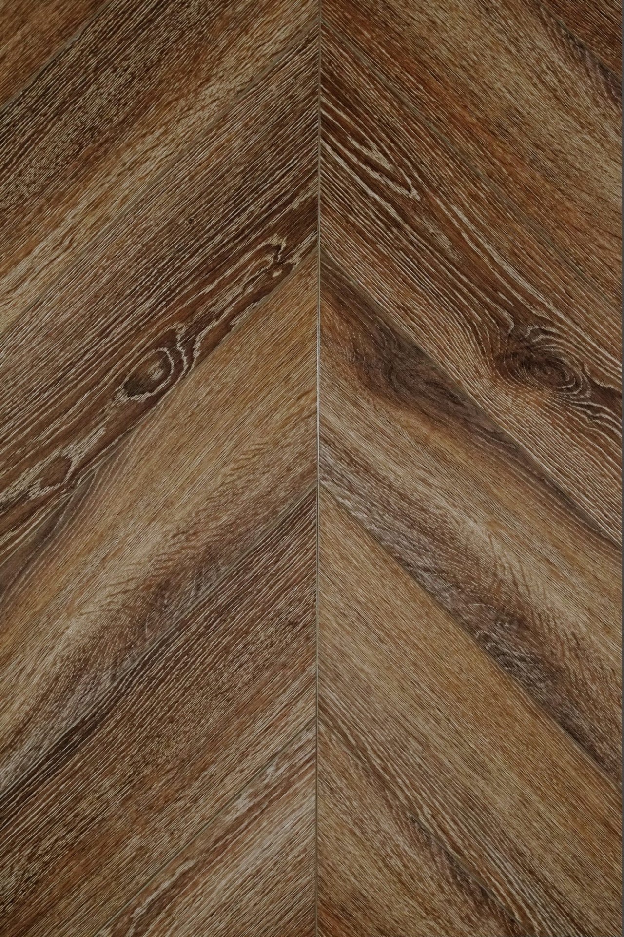 Кварцвиниловый SPC ламинат Damy Floor Chevron Лувр DF04-Ch французская елка 600×127×5