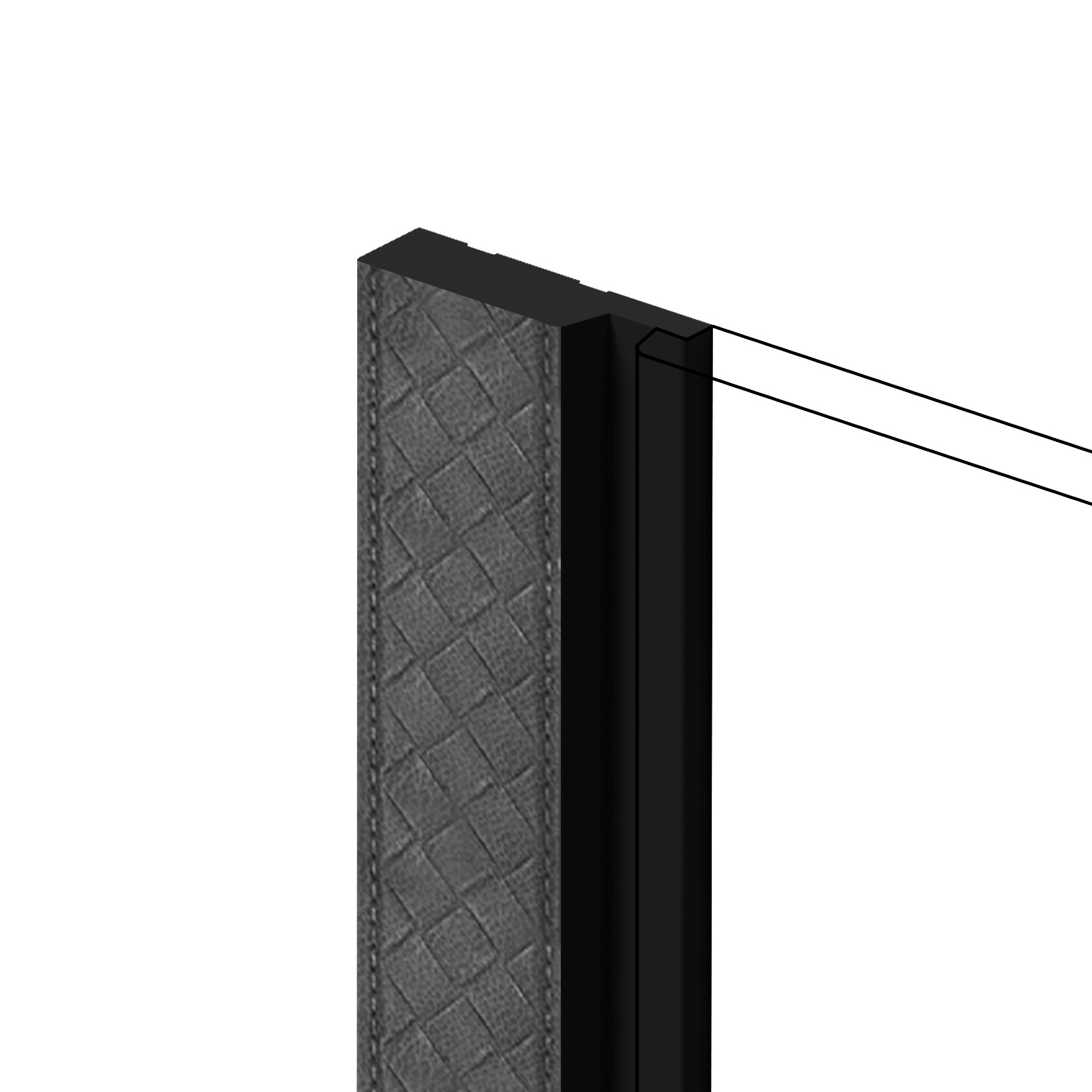 Финишный молдинг Hiwood LF124A GR27K 2700×42×12