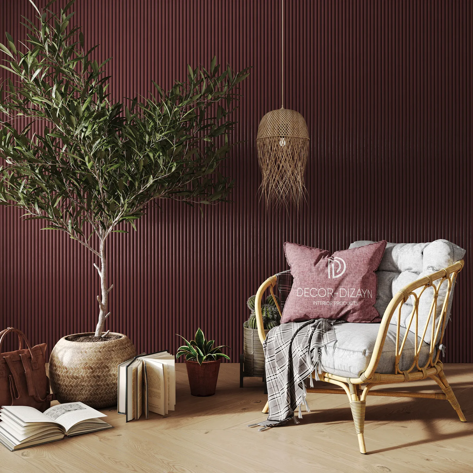 Стеновая панель из полистирола под покраску Decor-Dizayn Грани DD910 3000×240×13 фото в интерьере