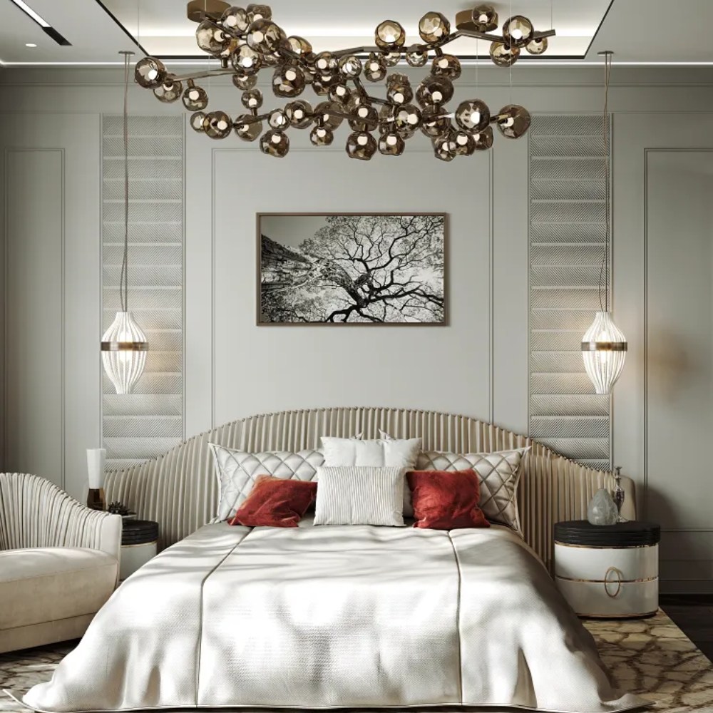 Стеновая панель из полистирола под покраску Decor-Dizayn Грани DD920 2000×220×10 фото в интерьере