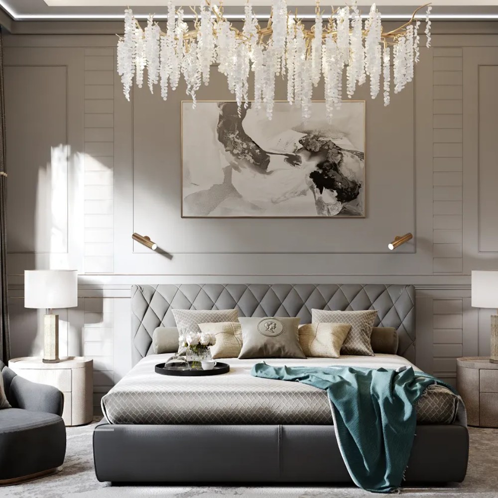 Стеновая панель из полистирола под покраску Decor-Dizayn Грани DD921 3000×220×10 фото в интерьере