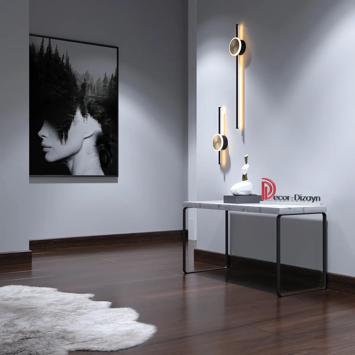 Плинтус Decor-Dizayn 706-73SH 2400×80×13 фото в интерьере