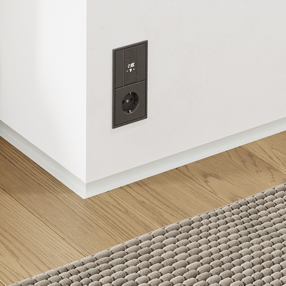 Микроплинтус алюминиевый Modern Decor RAL 9003 Белый 62-56-00 2500×19×16 Микроплинтус алюминиевый Modern Decor RAL 9003 Белый 62-56-00 2500×19×16