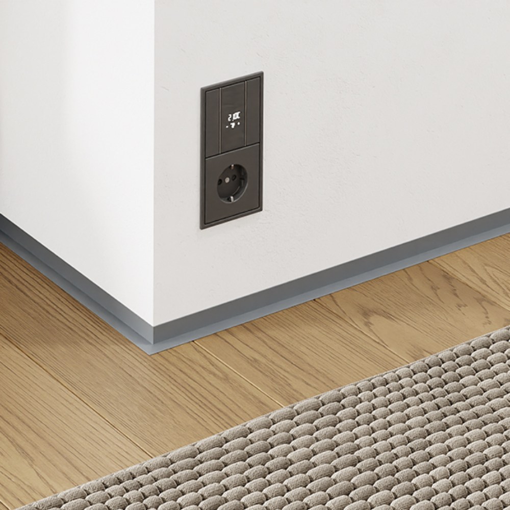 Микроплинтус алюминиевый Modern Decor RAL 7045 Серый Телегрей 1 32-06-77 2500×19×16 Микроплинтус алюминиевый Modern Decor RAL 7045 Серый Телегрей 1 32-06-77 2500×19×16