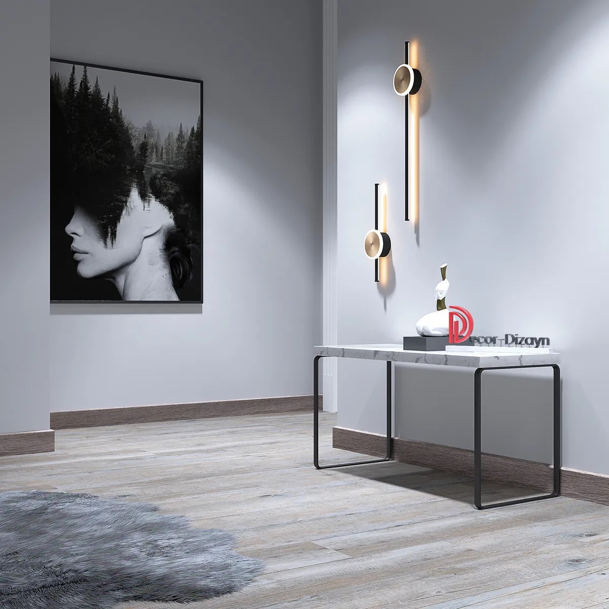 Плинтус Decor-Dizayn 706-80SH 2400×80×13 фото в интерьере
