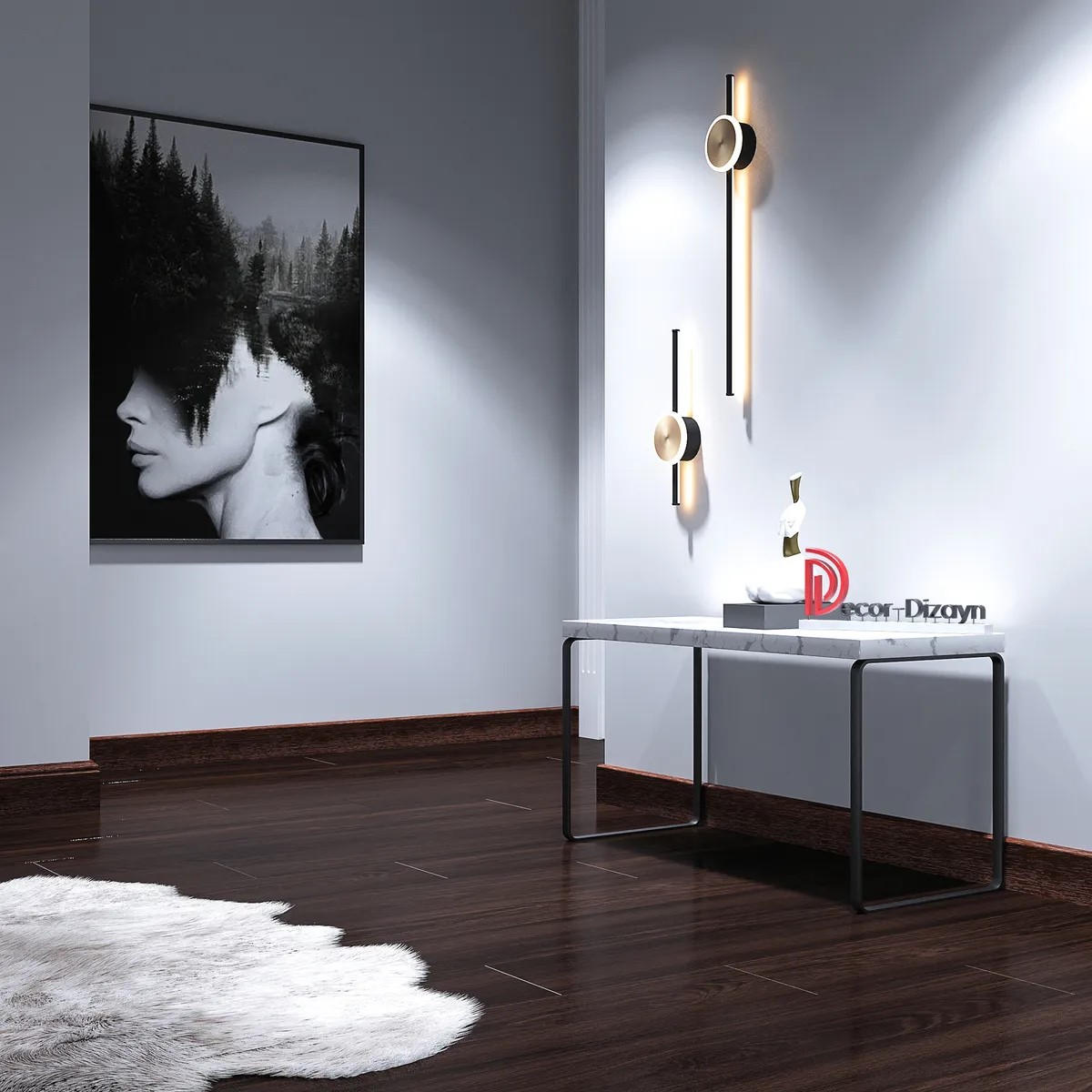 Плинтус Decor-Dizayn 706-82SH 2400×80×13 фото в интерьере