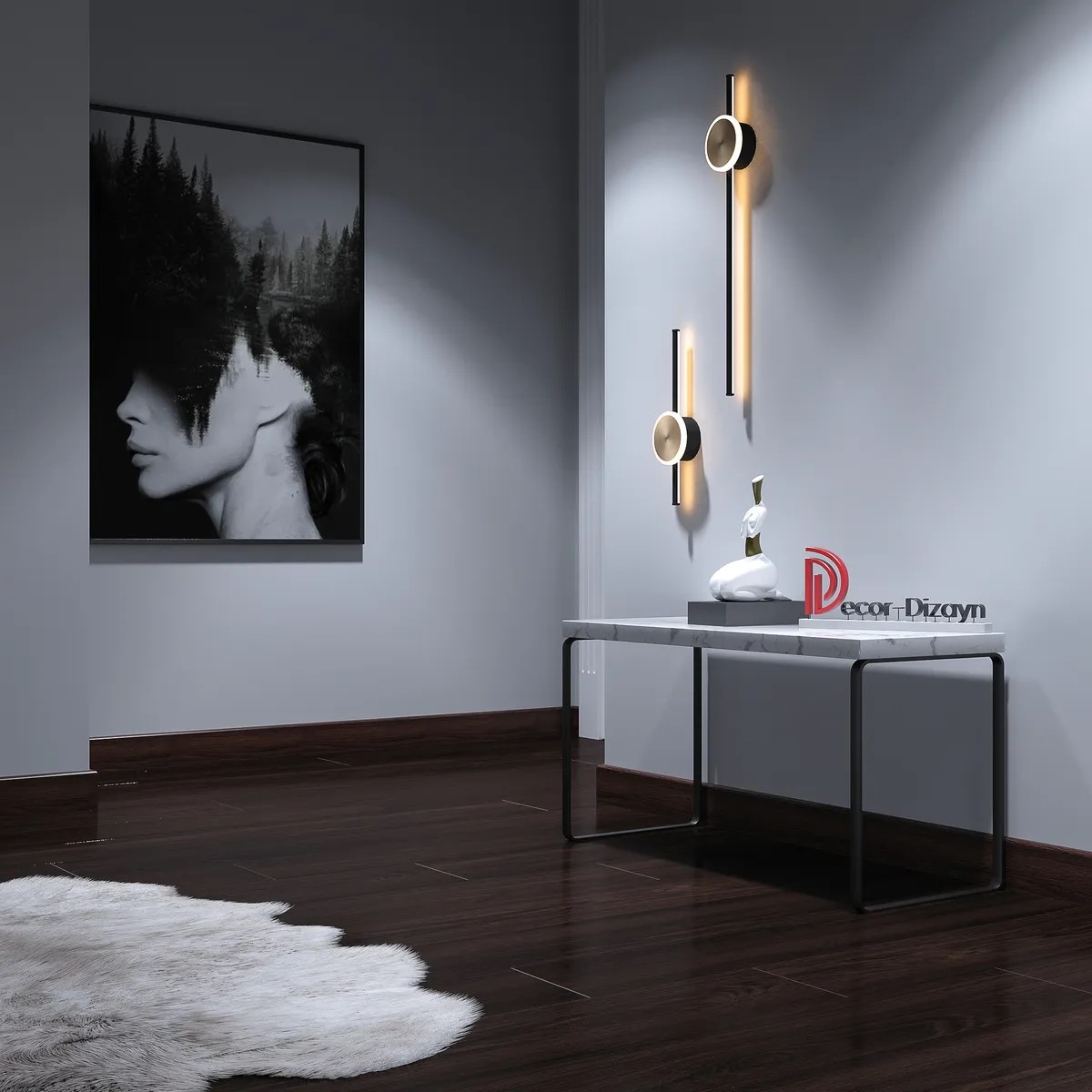 Плинтус Decor-Dizayn 706-88SH 2400×80×13 фото в интерьере