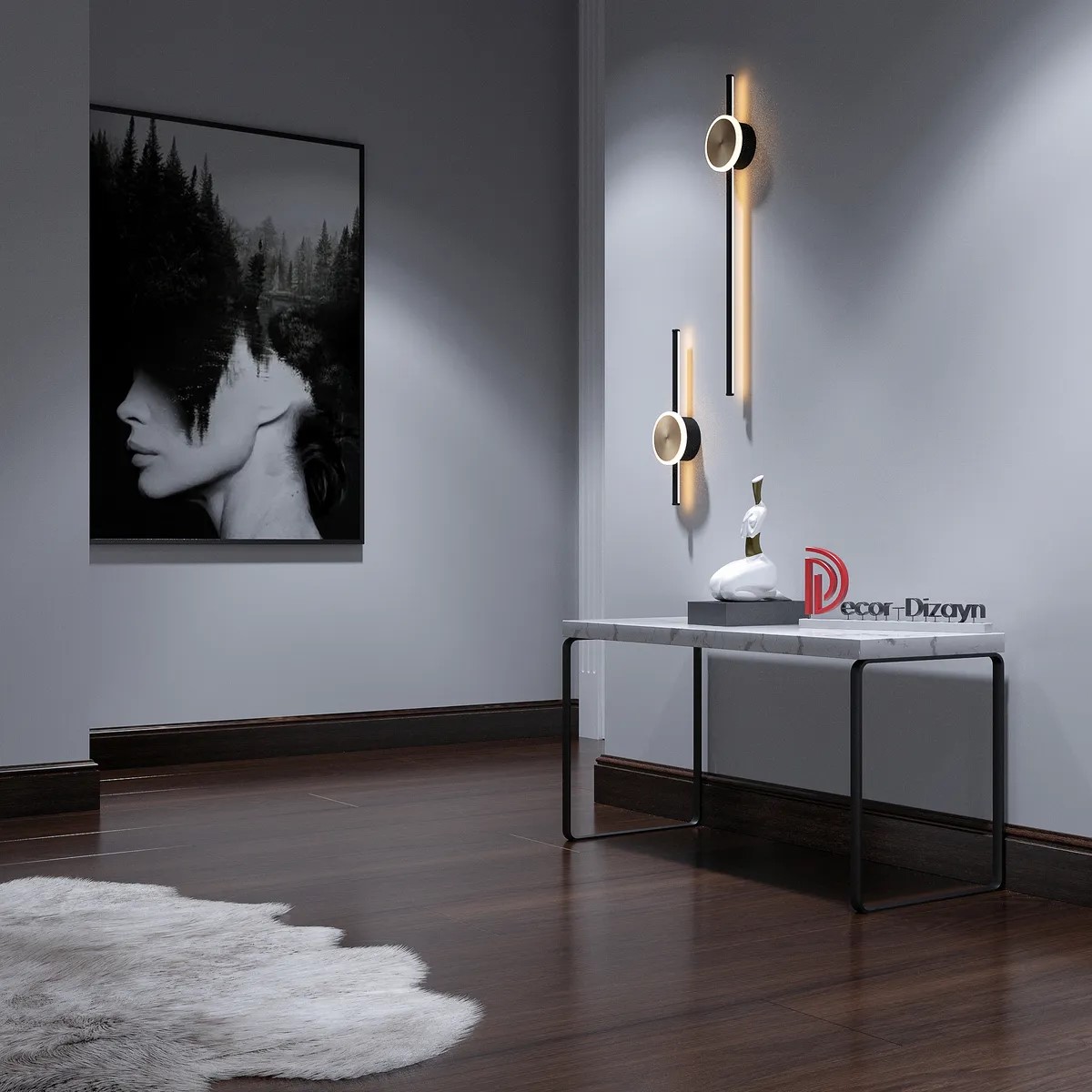 Плинтус Decor-Dizayn 701-73SH 2400×100×16 фото в интерьере