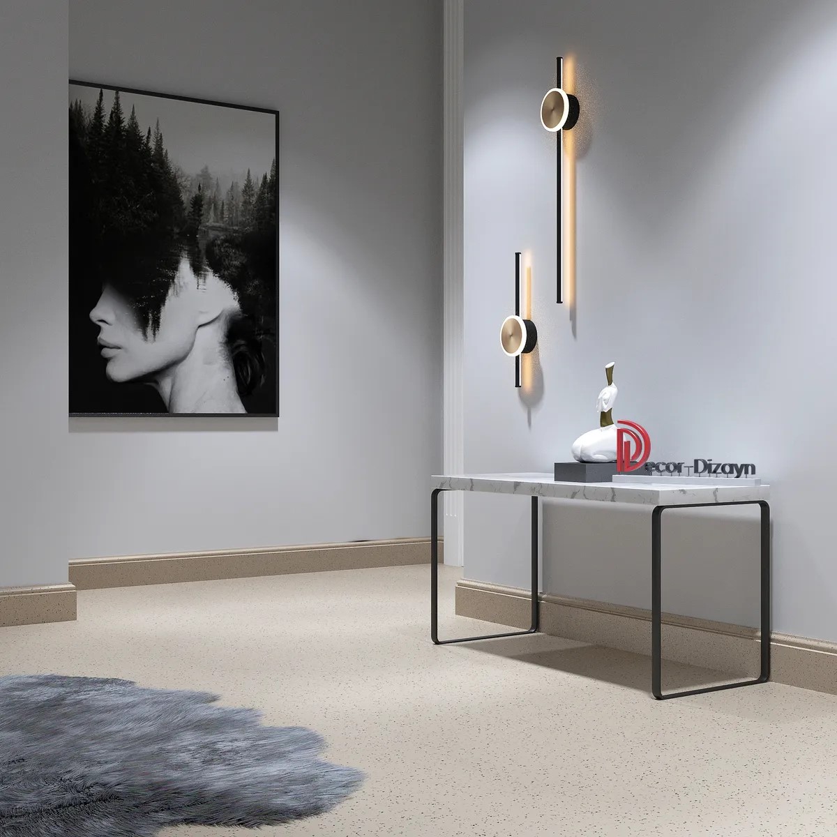 Плинтус Decor-Dizayn 701-74 2400×100×16 фото в интерьере