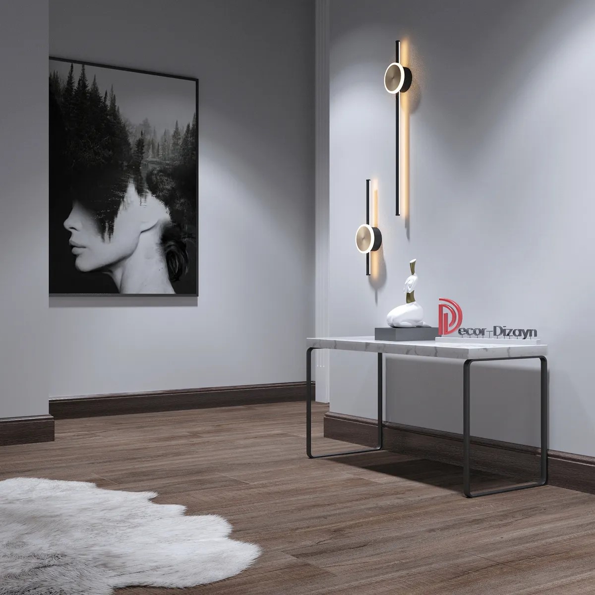 Плинтус Decor-Dizayn 701-81SH 2400×100×16 фото в интерьере