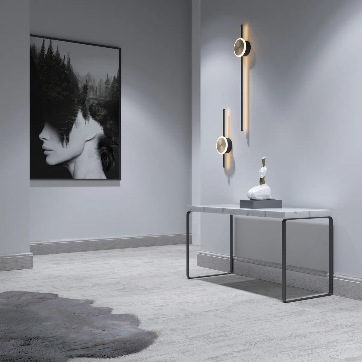 Плинтус Decor-Dizayn 701-89SH 2400×100×16 фото в интерьере