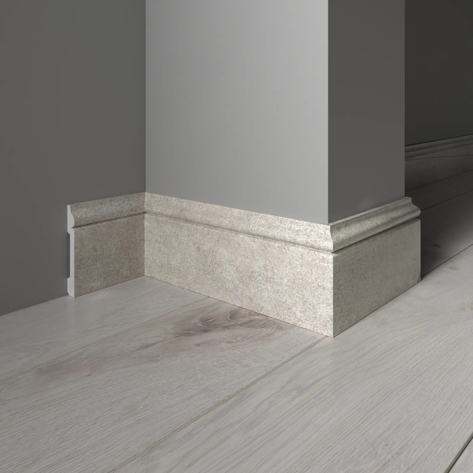 Плинтус Decor-Dizayn 005-25 2400×79×13 фото в интерьере