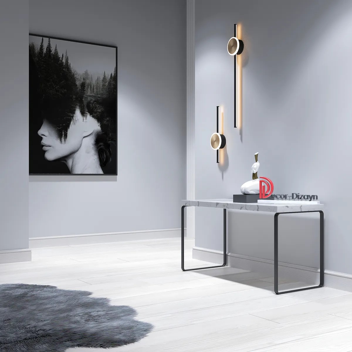 Плинтус Decor-Dizayn 005-75 2400×79×13 фото в интерьере