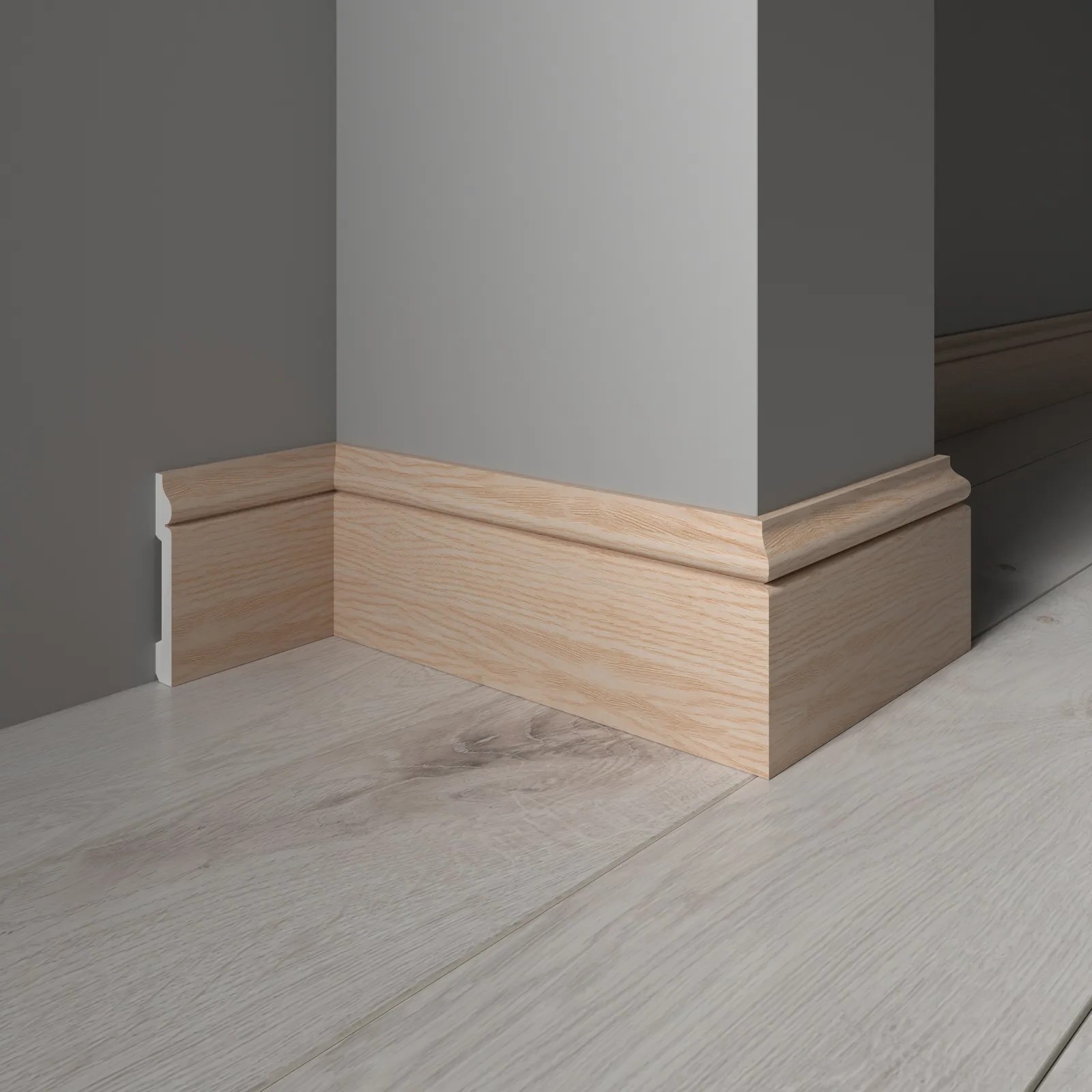 Плинтус Decor-Dizayn 005-76SH 2400×79×13 фото в интерьере