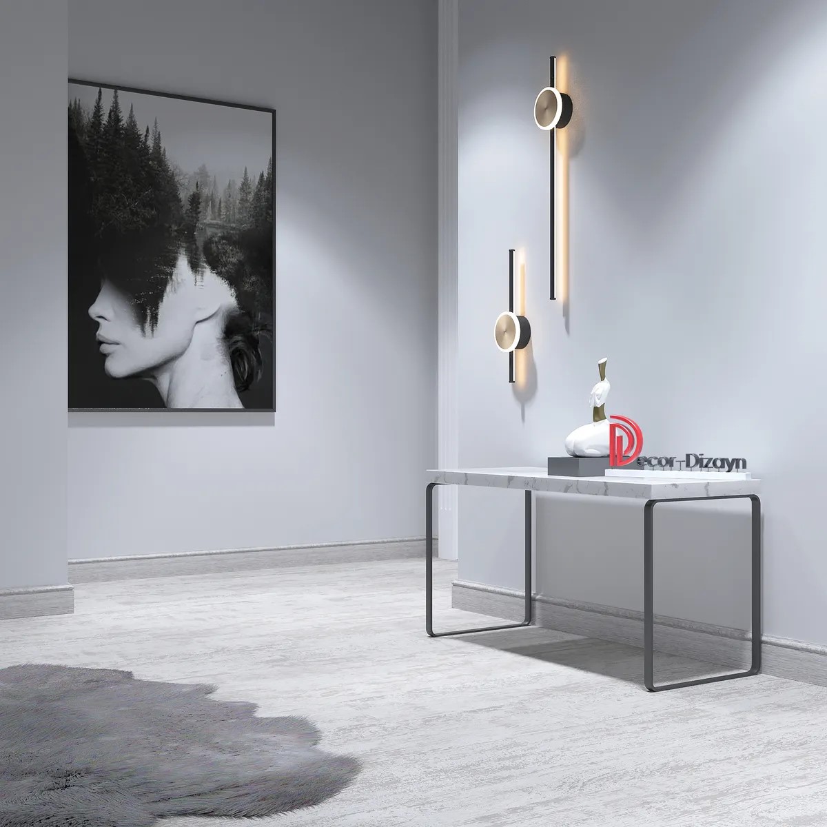 Плинтус Decor-Dizayn 005-89SH 2400×79×13 фото в интерьере