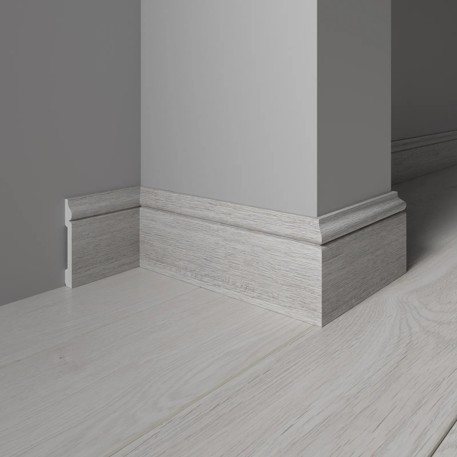 Плинтус Decor-Dizayn 005-89SH 2400×79×13 фото в интерьере