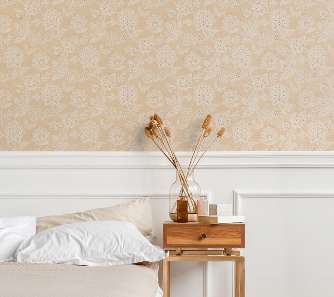 Обои WallTrend Imperial Aurora Lace Herbs IMP13002 10×1 фото в интерьере