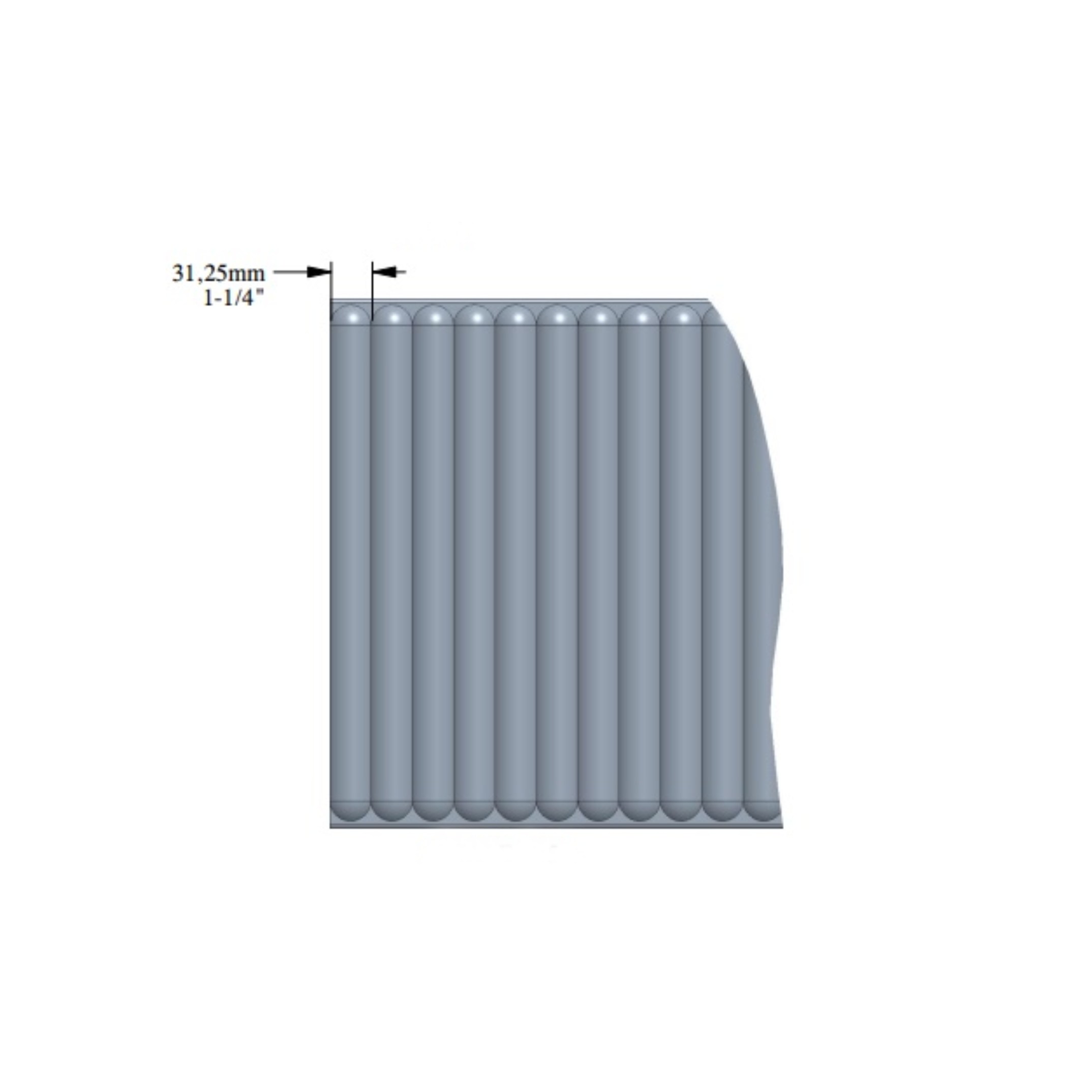 Стеновая панель под покраску Orac Decor W214 Hill Bead XL 2000×400×15