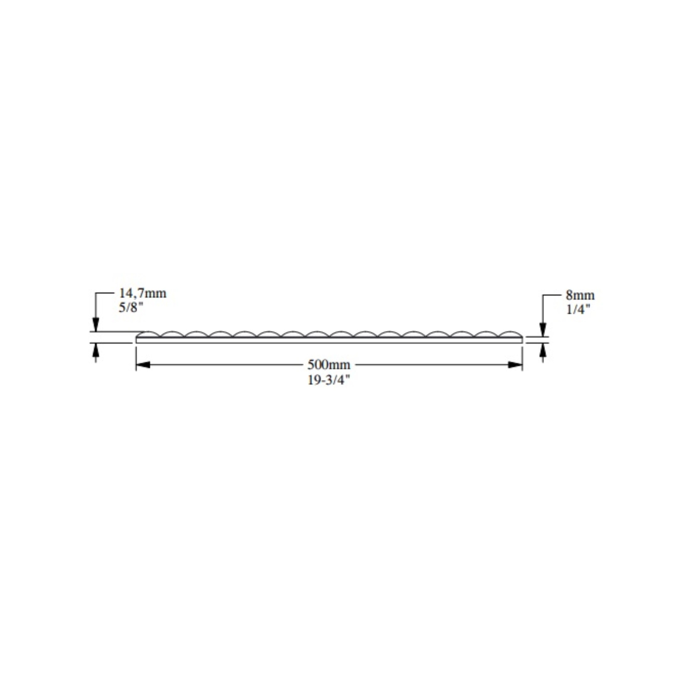 Стеновая панель под покраску Orac Decor W215 Hill Bead 500×800×15