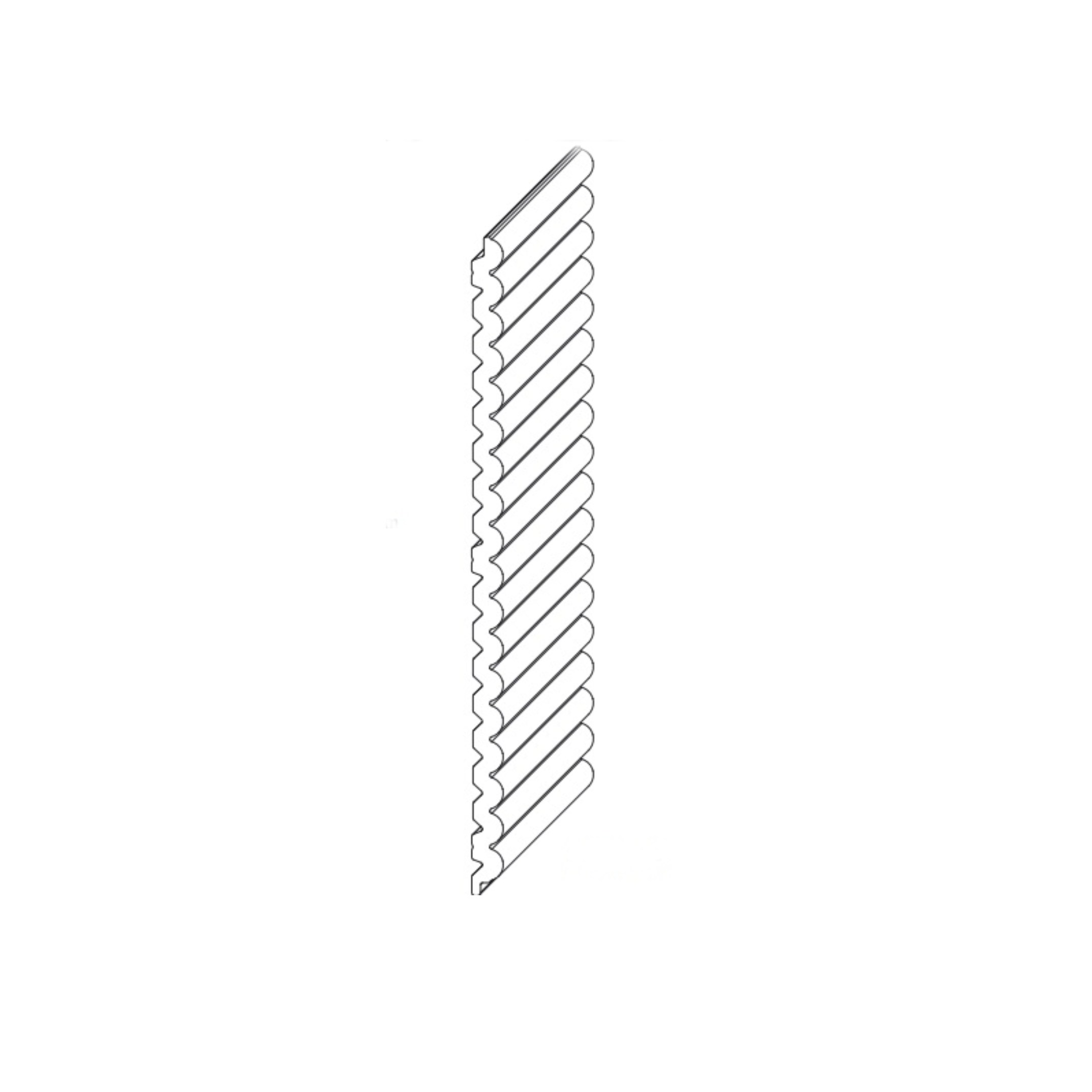 Стеновая панель под покраску Orac Decor WX210-2600 Reed 2600×255×13